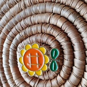 FREE W PURCHASE: New Sunflower Hashtag Enamel Pin